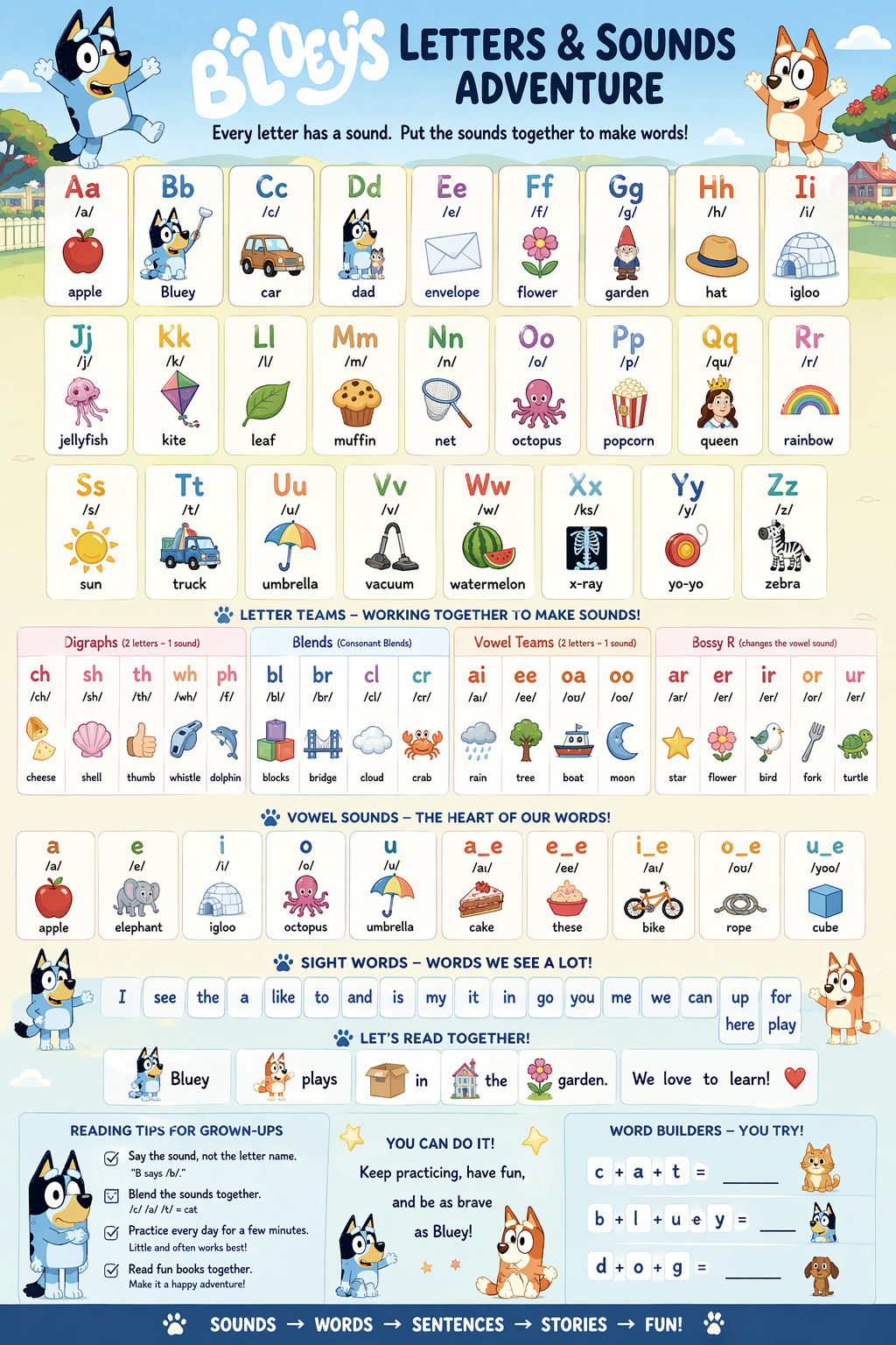 Bluey's Letters & Sounds Adventure