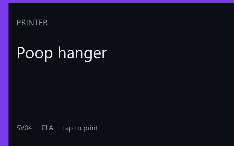 Poop hanger
