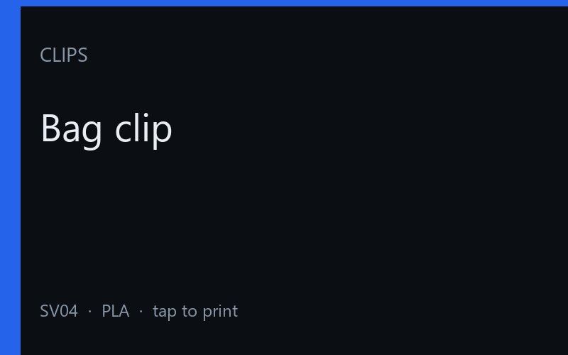 Bag clip